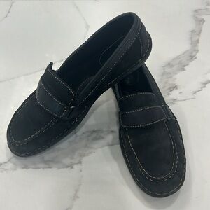B.O.C. Born‎ Concepts Black Unisex Suede Leather Loafers. Size 10